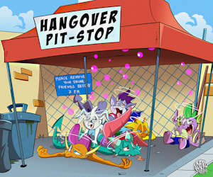 Hangover Pit-Stop! by Foxlover91