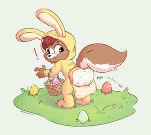 Easter In a Bunny Suit by Pochito