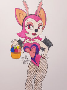 Bludy Bat's easter suit by Furryfanzety