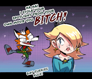 Rosalina and Fox McCloud by KAZOKO