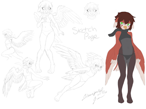 Avian cub adopt (Sketch Page) by BlazeymixTheBun