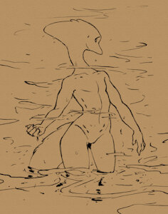 Lake creature by Saucy