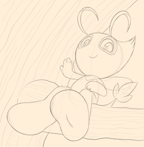 Just a Celebi by Sparkythechu