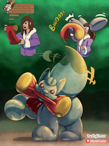 Inflatable Guardian (Fox statue inflatable TF) by Dustyerror