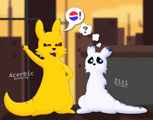 Zizi and Acerbic by tails230