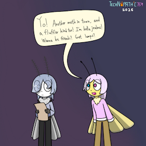Moth Pals by Netherkitty