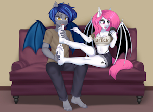 Goth Bat feet by digiqrow