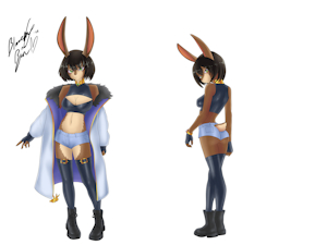 Naomi Ref Comm by BlazeymixTheBun