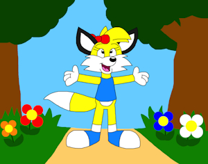 Springtime with Sunshine the Fox by ToonArtistsLover