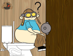 Hoagie (Numbuh 2) Potty Session Interrupted~ by GhostlyFantasy