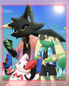 PokeOC and Songkran day by Ainis