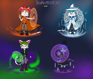 Some OCs if they uses Magic Circles by Netherkitty