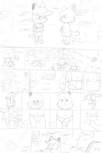J&B's Bath-time Page 4 (Preview WiP) by SomeStickyGoo