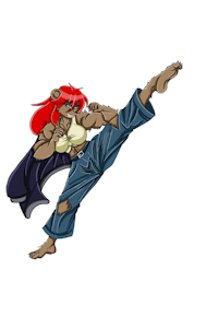 Kung Fu Grizzly by Luhyzi