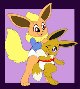 Eevee Noogie Time -By NazzNikoNanuke- by DanielMania123