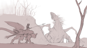 Skydog on Patrol by Slate