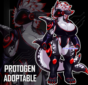 [ADOPTABLE] / Curvy Abyssal Lizard Protogen by Sheecktor