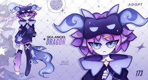 Sea Angel Dragon - Open - ADOPT by CosmicNemesis09