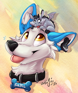 &ldquo;Sk&ouml;ll and Juju&rdquo; by Kaotikjuju by WolfSkoll