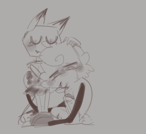 Scraps and Goob by astralwv