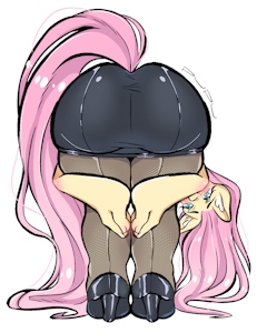 Fluttershy Praise Da Booty [FANART] by pupu69
