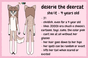 sfw deserie ref sheet 2026 by kittydeer