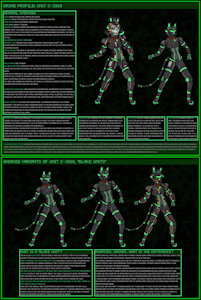 Explaining what Drones and Androids are in my lore: Drone Unit C-2819 and "Blake Unit" Androids by Criegrrunov