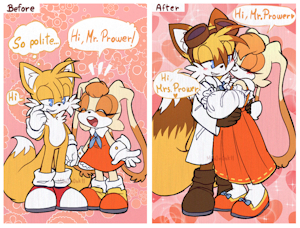 Taiream| Before and after "Mr.Prower" by M0n0M0nk11