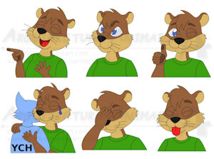 Stickers for Jimmy the Otter 2 [c] by Gato303
