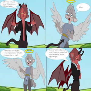 Gabriel & Damien Page 4 by veestitch