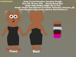 Crystal Honeyfero Ref Sheet by StiltonFanFic