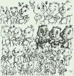 Care Bears AICAL style reference sheet by SkyWalker2000