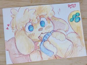 Lil Pup Teal ~ by Dreamyart