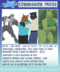 Commission Prices 2026 by MizukageArt