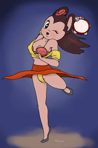 Tambourine Mousegirl SFW by paullucas