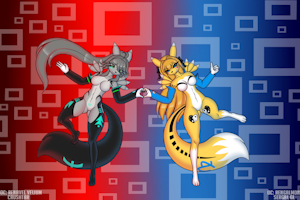 Renavel&nbsp;&nbsp;y Rengalmon by Crushtar
