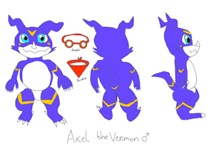 Digisona: Axel the veemon by Thundefair