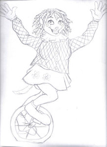 Fifi as a Clown Sketch by fifi