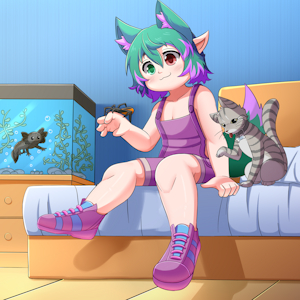 With pets by Choki1003