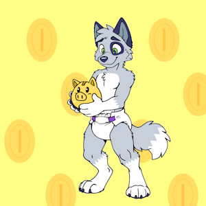 Golden piggy bank by Flyman53