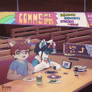 sushi restaurant by duskii