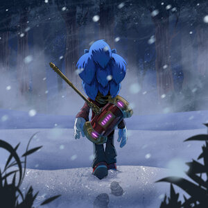 Frozen Forest (Cover Art) by blueartsillustration