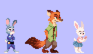 Judy, Nick, and a bunny by HeartfeltHusky