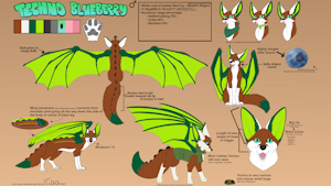 Techno reference sheet! by TechnoBlueberry