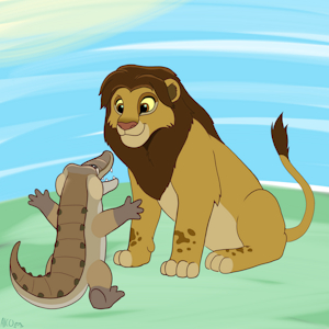 Crocodile hugs by LionGuardJohn