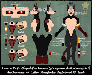 Cameron Ryujin (1st Fursona) by DemonLilith