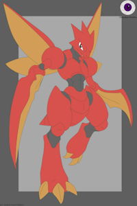 Scizor Schyther Adopt-OPEN by ChaosEye