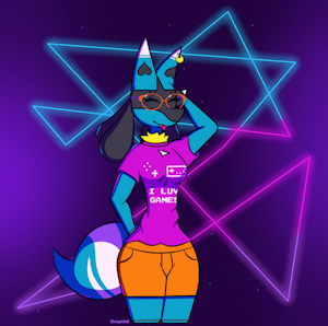 Luna the Lucario by RukyDerg