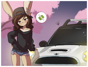 My tsundere car by Bunnybits