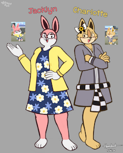 New OCs - Jacklyn and Charlotte by honeybud
